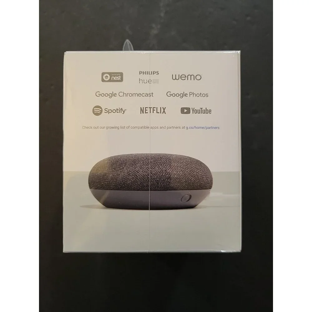 Google Home Mini Smart Assistant Charcoal (GA00216-US) NEW FACTORY SEALED